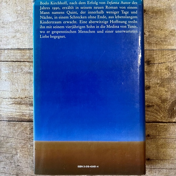 Bodo Kirchhoff Der Sandmann Hardcover Book - Picture 2 of 4